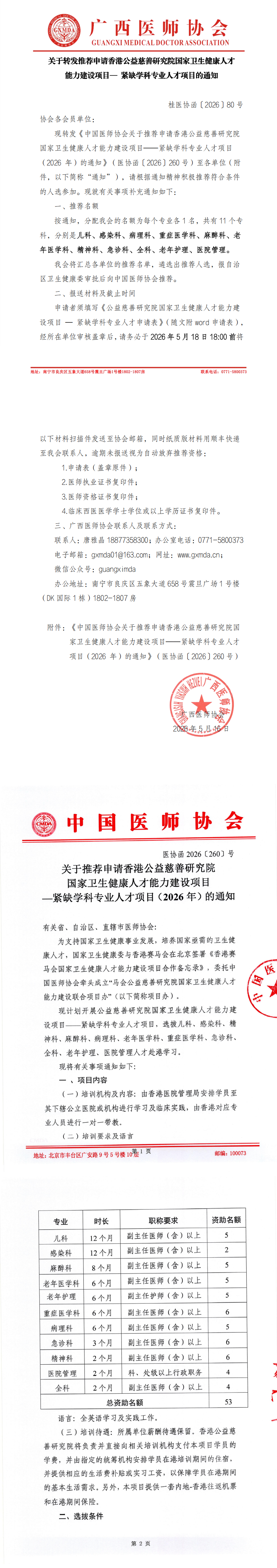 桂医协函〔2026〕80号 关于转发推荐申请香港公益慈善研究院国家卫生健康人才能力建设项目——紧缺学科专业人才项目的通知_00.png